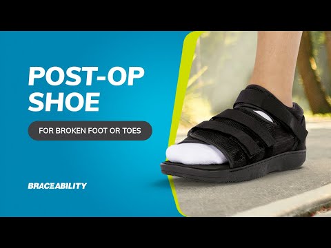Post-op Medical Walking Shoe | Orthopedic Broken Foot and Toe Fracture Surgical Walking Boot