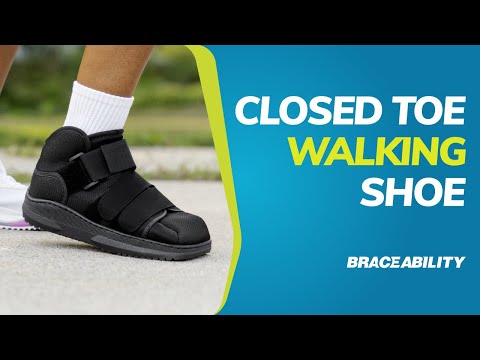 Closed Toe Medical Walking Shoe | Lightweight Foot Cast Brace for Metatarsal Stress Fractures, Post-Surgery, Broken Toe Recovery