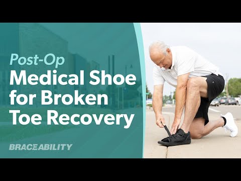 Post-op Medical Walking Shoe | Orthopedic Broken Foot and Toe Fracture Surgical Walking Boot