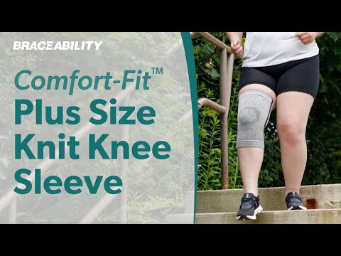Plus Size Compression Knee Sleeve – Support Brace for Osteoarthritis, Bursitis, Swelling, and Meniscus Tears