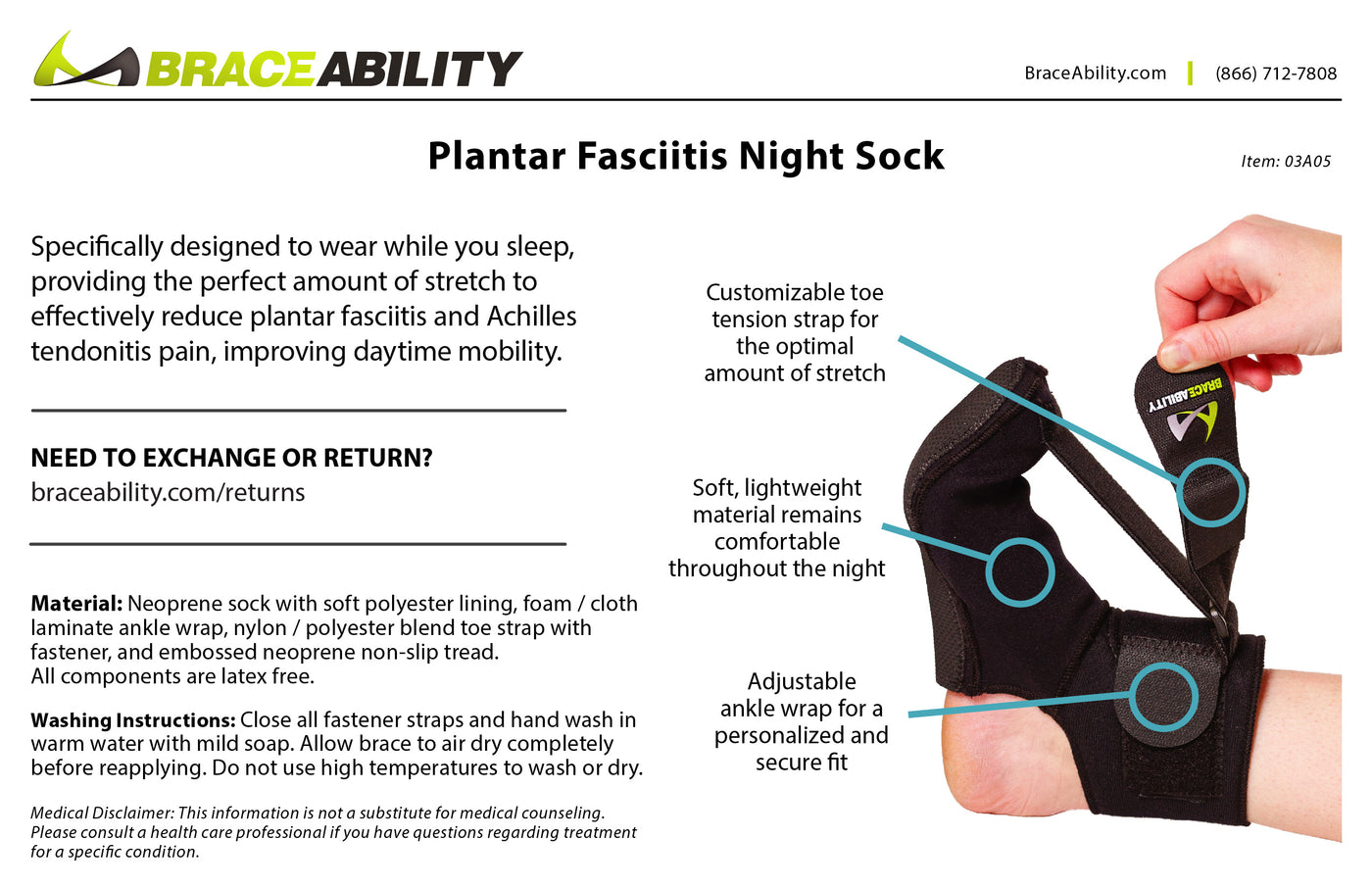 hand wash the plantar fasciitis night sock with warm water and mild detergent