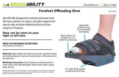 clean the offloading shoe by hand with a damp cloth