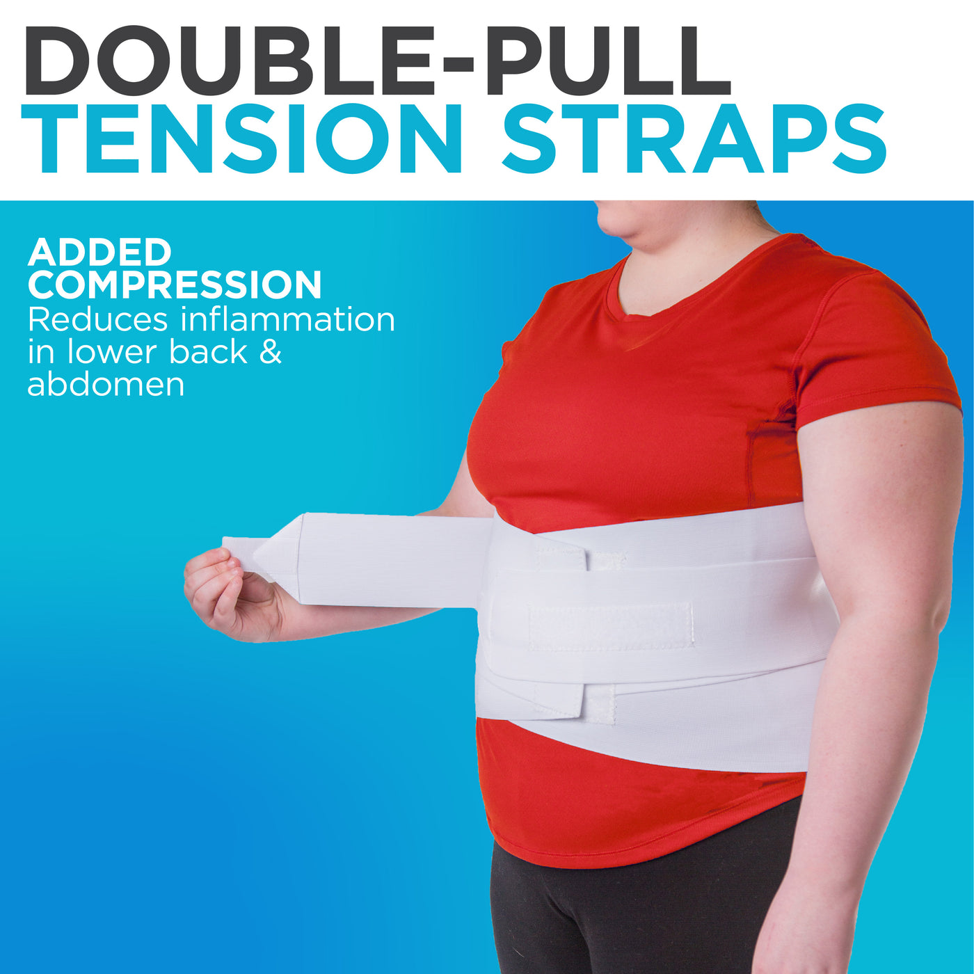 Plus Size Bariatric Back Brace with Discoloration from Sun Exposure (FINAL SALE)