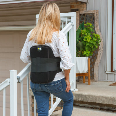 The disc unloader back brace supports your lower back and stabilizes your spine post-surgery
