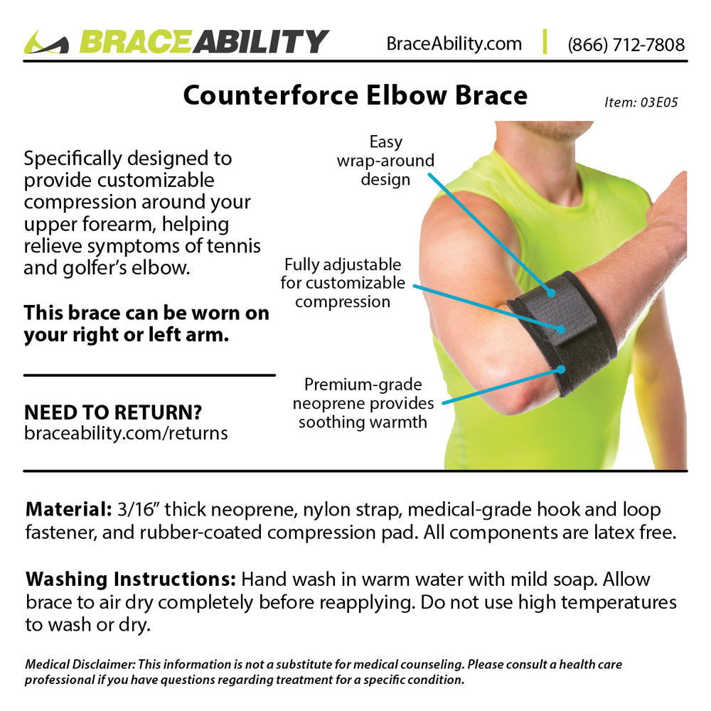 Tendonitis Counterforce Brace Tennis Golfers Elbow Support Strap tendonitis-counterforce-brace-tennis-golfers-elbow-support-strap