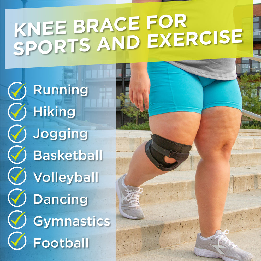 Raacking Brace Short & Lightweight Knee Brace | Patellar Tracking Support for Running