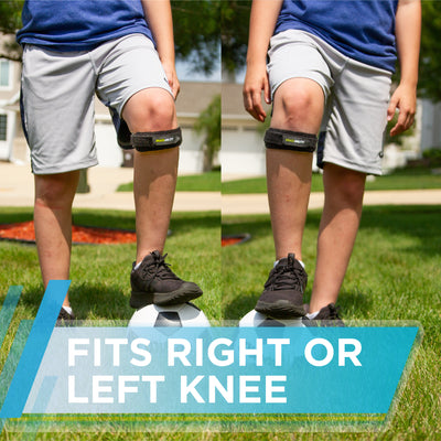 the kids knee band patella strap can be used on either the left or right knee