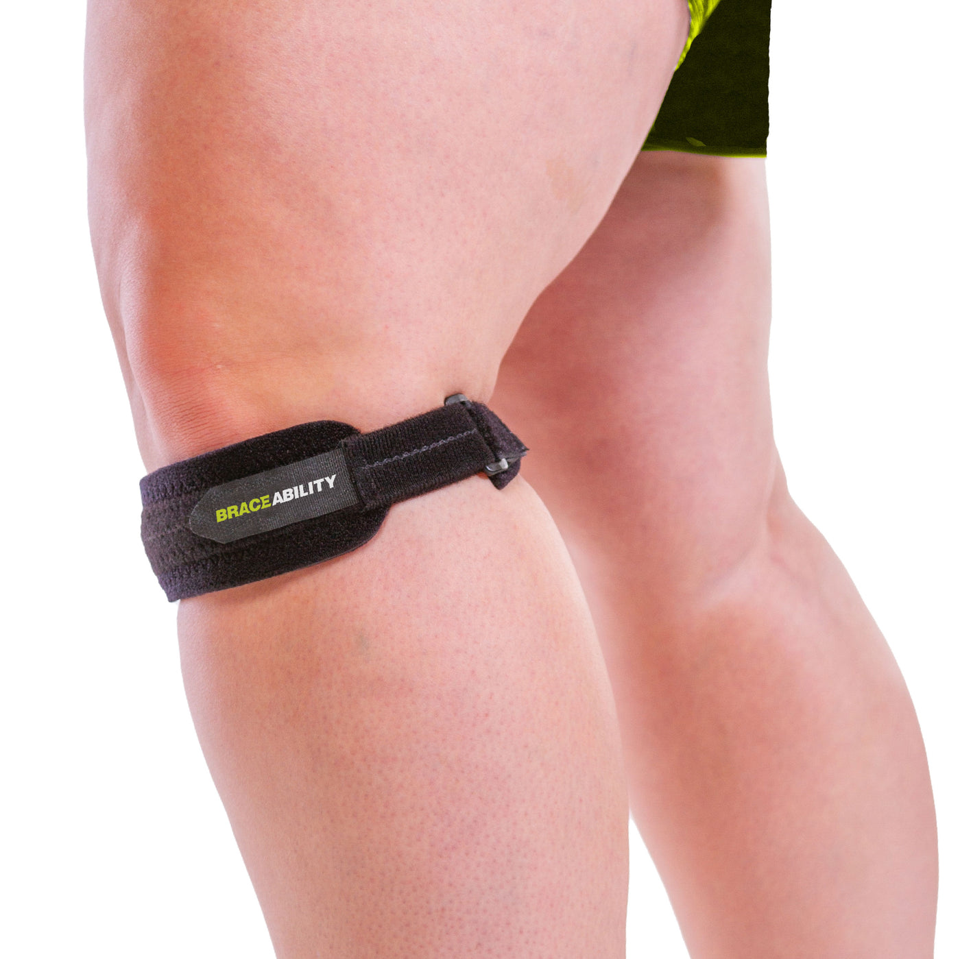 The patellar tendon support strap comes in plus sizes up to 2XL that supports patella and stops knee from clicking hide_on_site