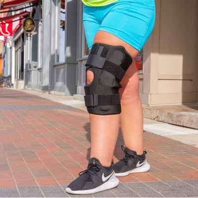 our obesity knee pain brace is comfortable enough to wear while outside walking