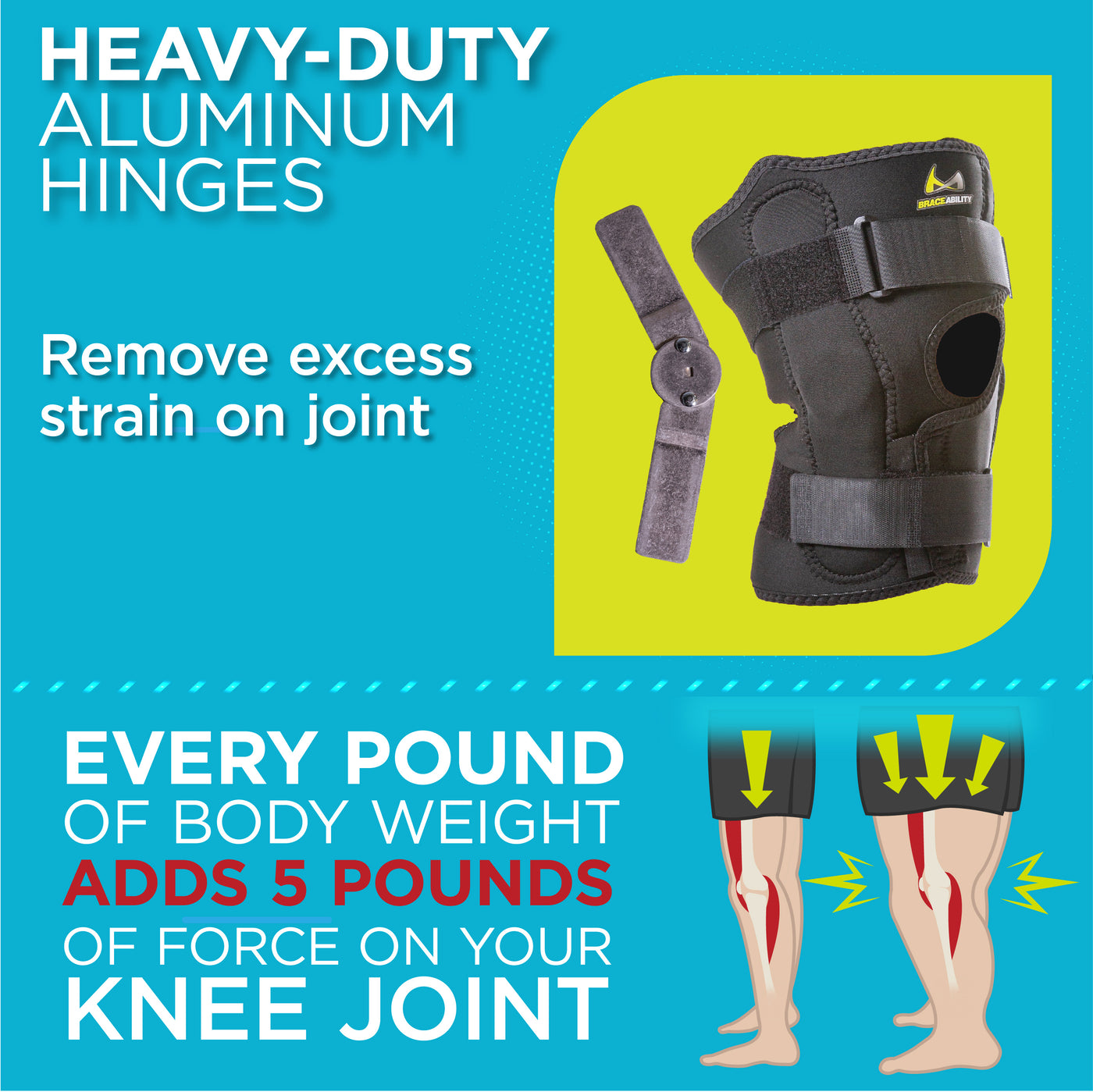 Plus Size Knee Brace for Obesity Leg Pain