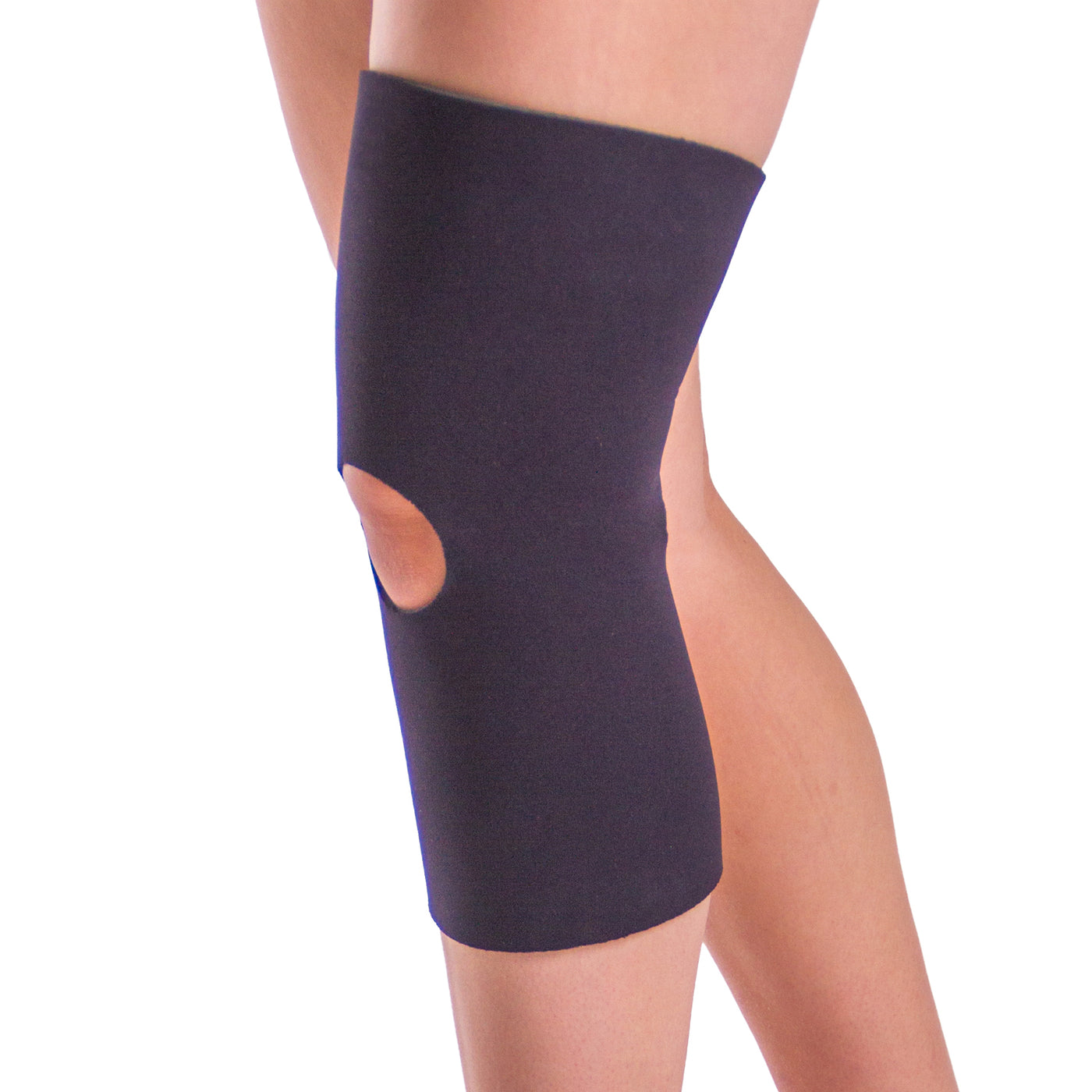 Neoprene open patella and open back athletic knee sleeve
