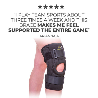 This is the best patellofemoral knee brace, it helps support patella during sports