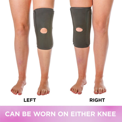 Worn on your right or left knee, the sleeve works as a 360 compression knee brace