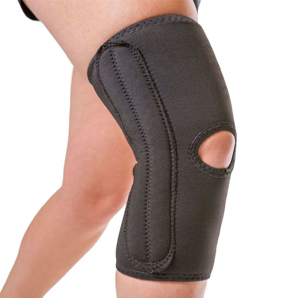 Women's Knee Sleeve | Best Open Patella Compression Brace with Support Stays