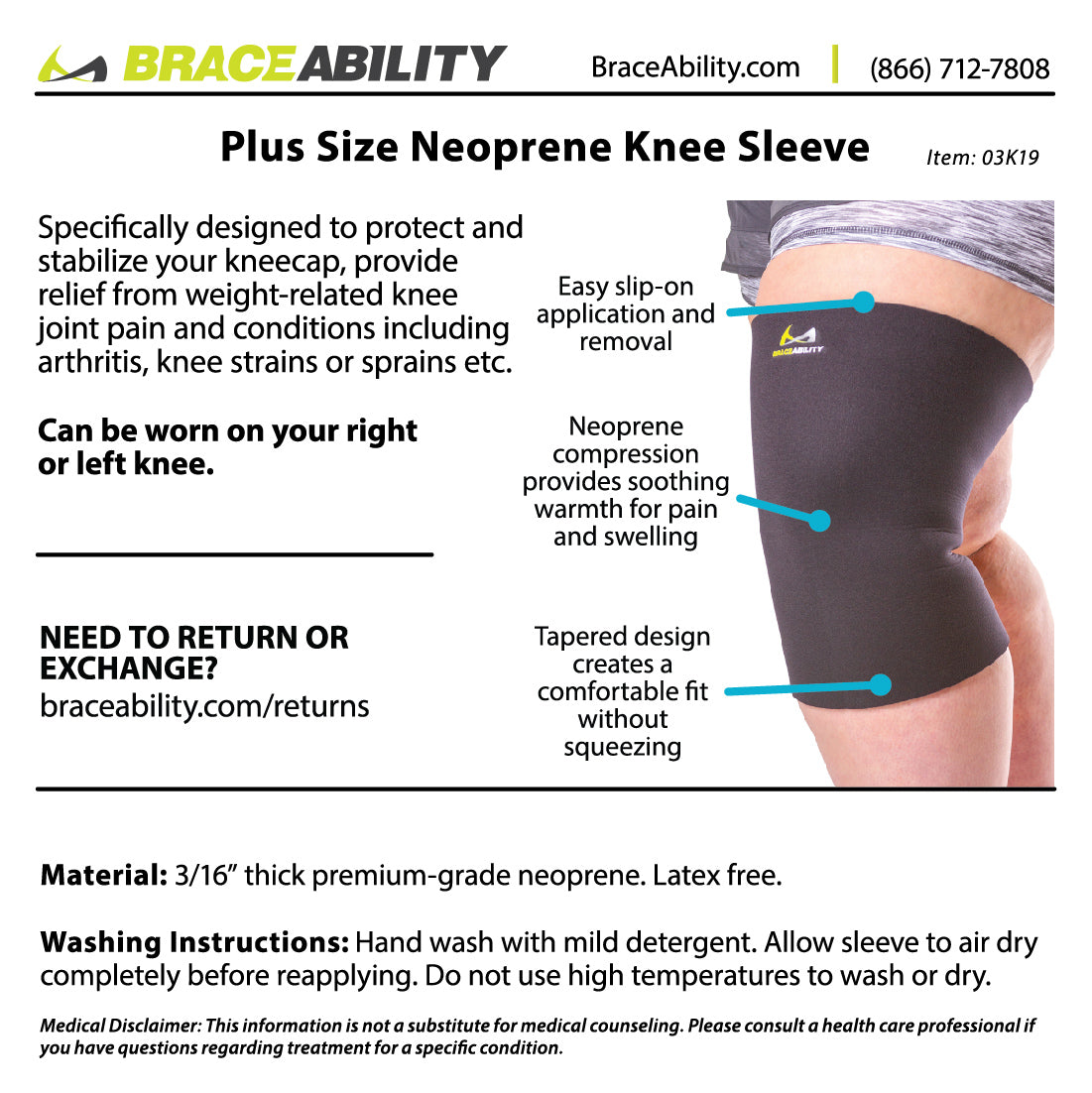 Neoprene Compression Knee Sleeve