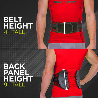 Sports back brace for lumbar support is not bulky and comfortable to wear