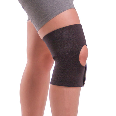 Non-slip knee wrap for athletic support and arthritis pain relief
