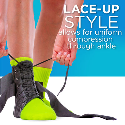 Lace-Up Ankle Brace | Arthritis, Instability, Rolls & Twists Support