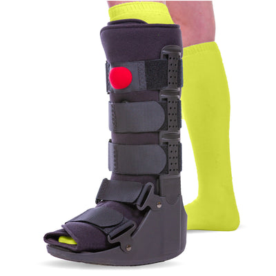 BraceAbility Tall Pneumatic Walking Boot for broken or sprained ankles