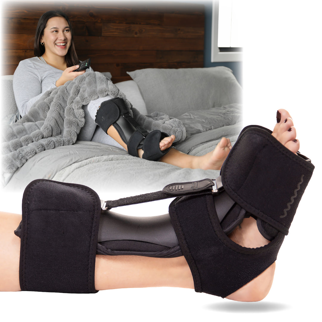 Plantar Fasciitis Night Splint With Compression Socks - Heel Pain & Achilles Relief