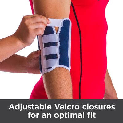 Adjustable medical-grade Velcro closures provide an optimal fit