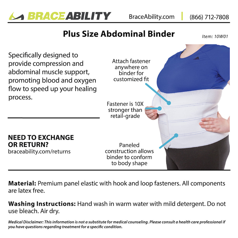 Armstrong Amerika Wide Abdominal Binder Belly Wrap – Plus Size