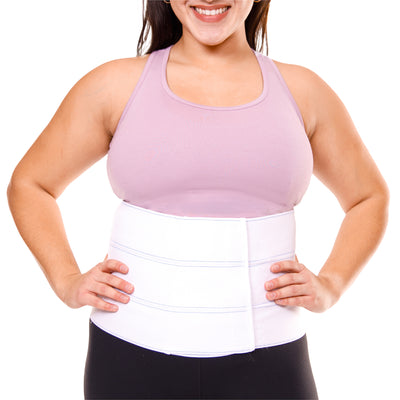 The braceability plus size abdominal binder comes in a 9 inch option for shorter torsos