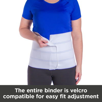 The entire binder is Velcro compatible for easy fit adjustment