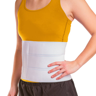 Our 9 inch tummy tuck binder wrap covers your entire stomach