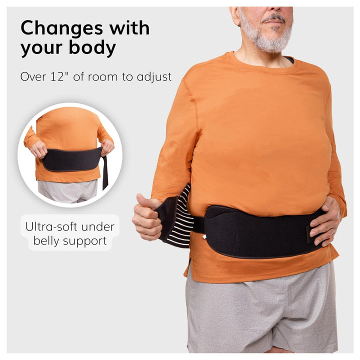 Movibrace Abdominal Support Belt For Hanging Belly & Weak Lower Back Muscles - Beige, Adjustable M12