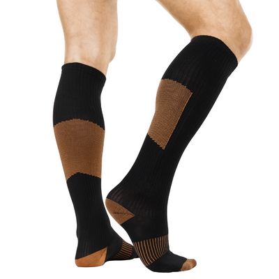 The BraceAbility knee high compression socks for women are sold as a pair