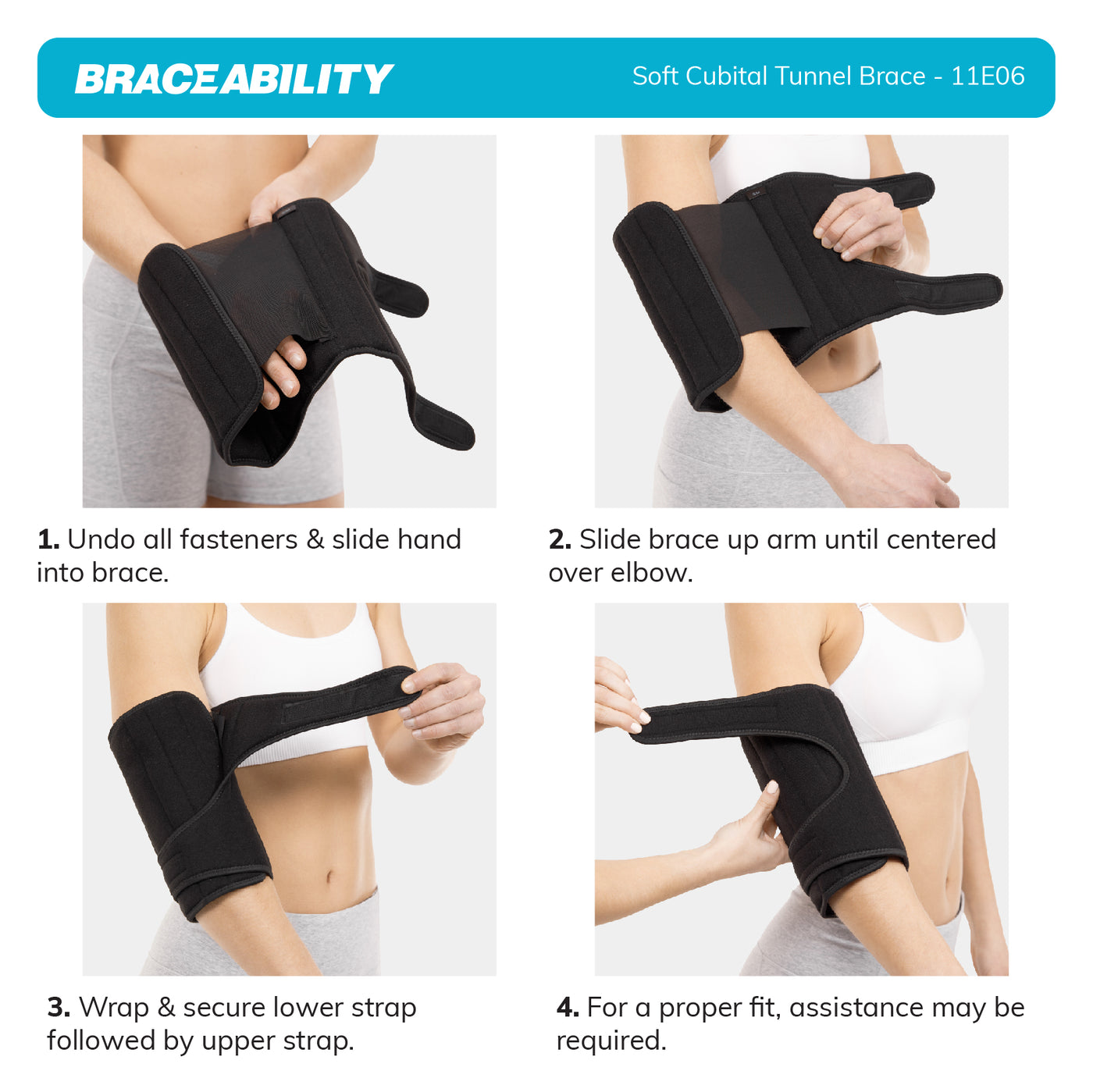 1 Soft Elbow Immobilizer  Cubital Tunnel Syndrome Brace