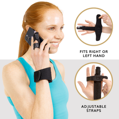 An adjustable aluminum splint makes our finger immobilizer perfect for mallet finger
