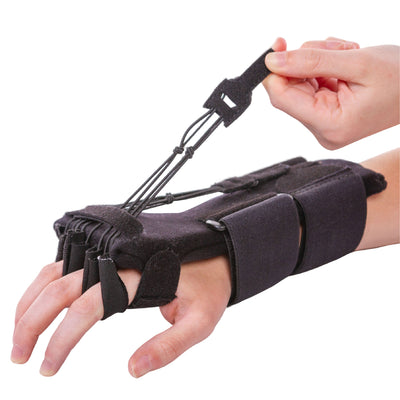 Radial nerve palsy splint for dynamic wrist drop and finger extension