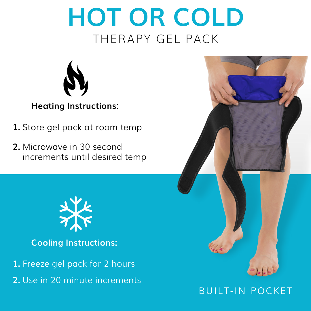 Ice Wrap Pro – Impacco Freddo/Caldo In Gel – Per Ginocchio, Caviglia, Spalla, Anca - 5