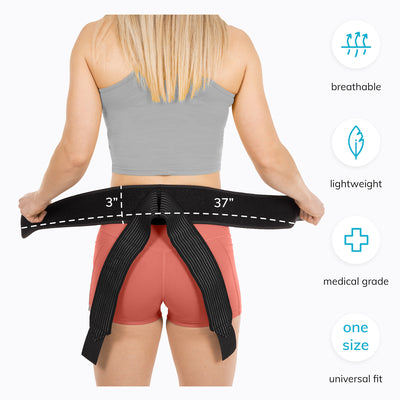 The BraceAbility pelvis posture correction belt is lightweight and breathable