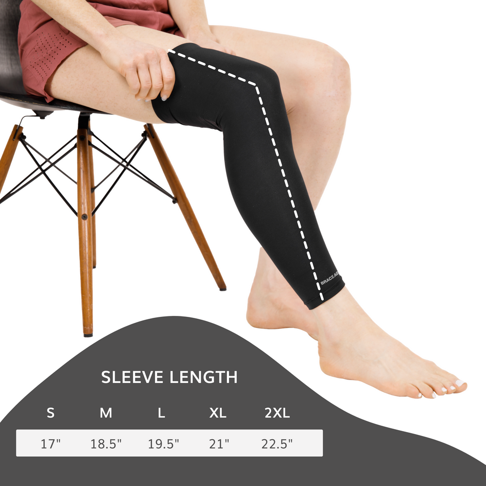 Full Leg Compression/support Full Leg Compression Sleeve | Copper Calf and Thigh Support