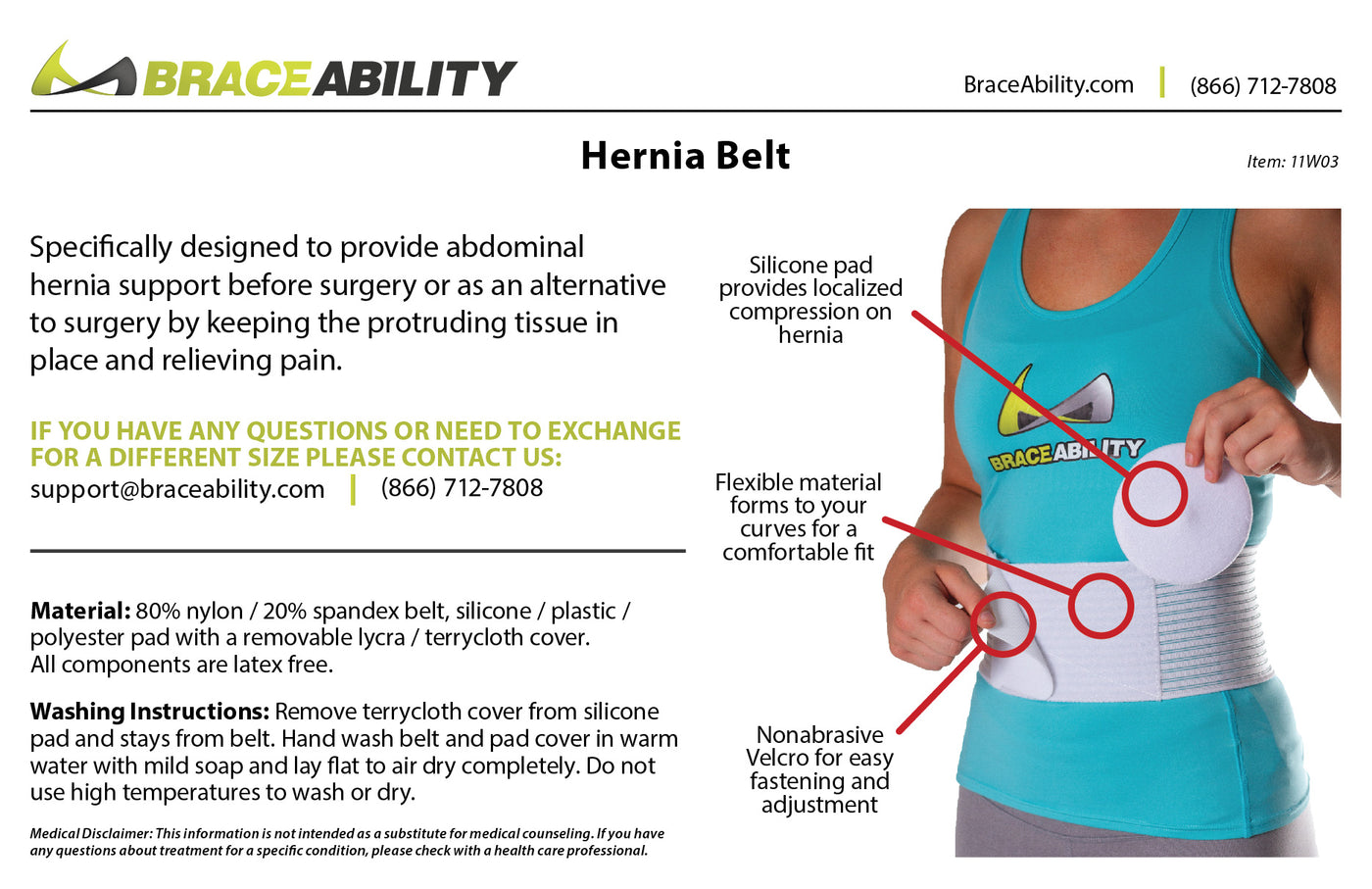 hand wash the hernia belt with warm water and mild detergent