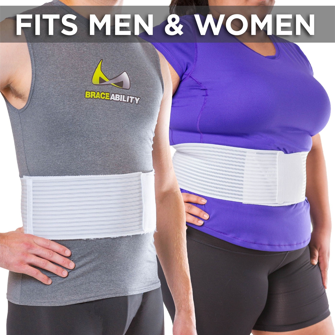 the hernia belt fits men and women
