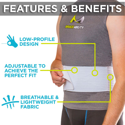 the lightweight hernia truss by braceability is low-profile so it can be worn under clothes