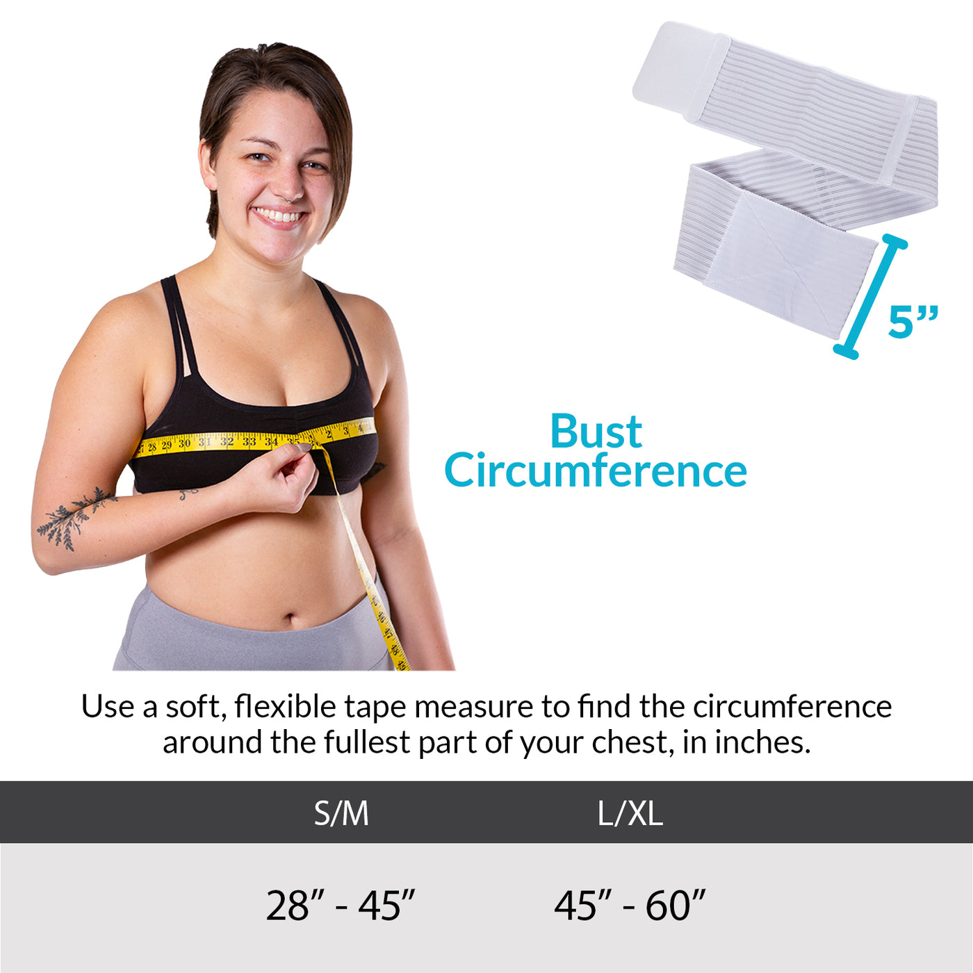 compression bra for binding