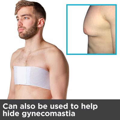 our chest binder can help hide gynecomastia man boobs