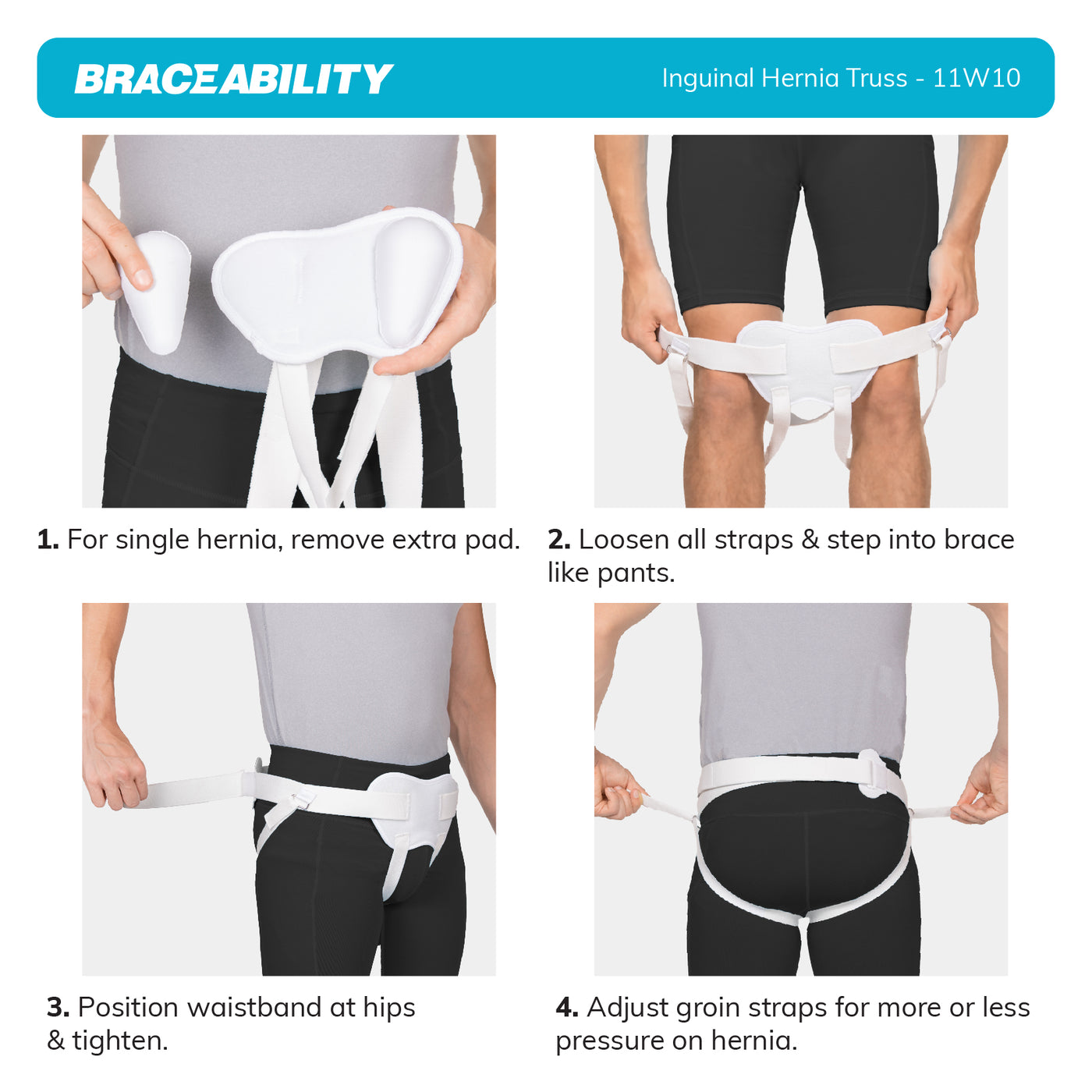 Groinal Attachments Groin Support Truss | Best Inguinal Hernia Belt for Males