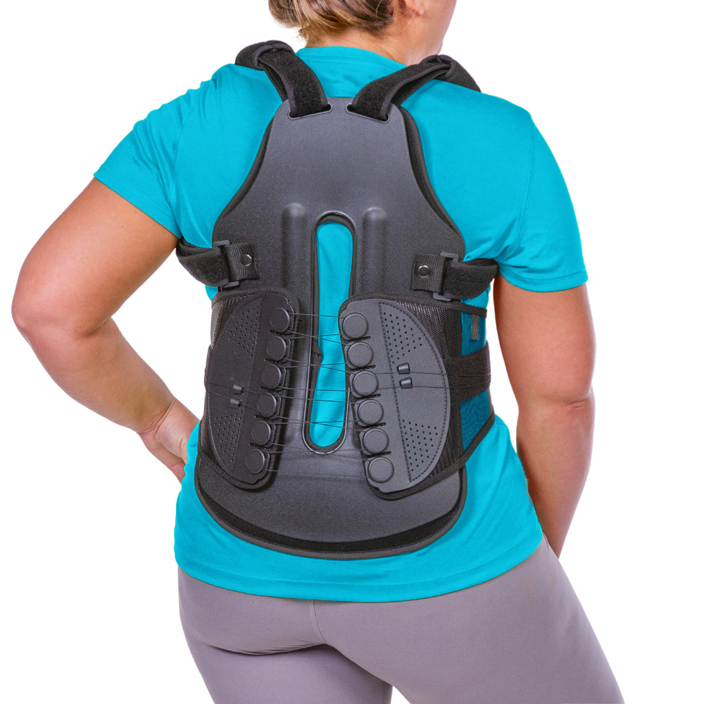 TLSO Full Back Thoracic Kyphosis Clamshell Brace | BraceAbility