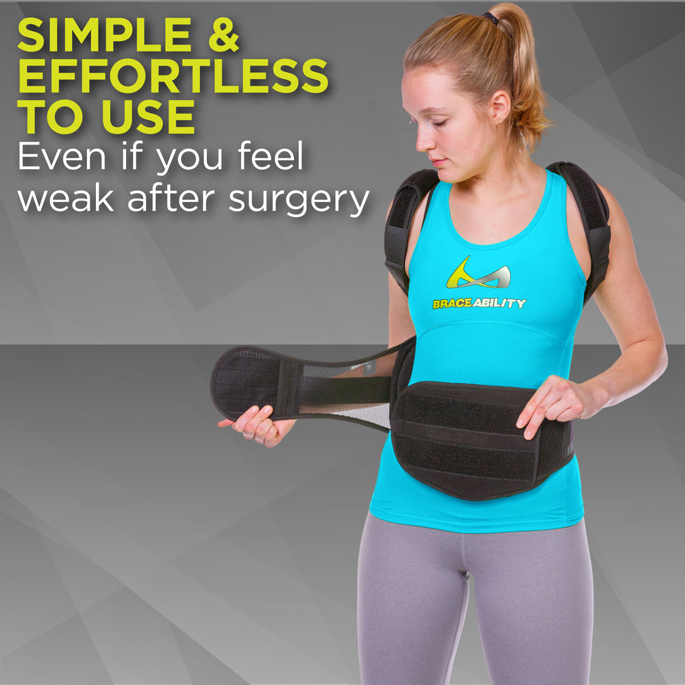 TLSO Full Back Thoracic Kyphosis Clamshell Brace | BraceAbility