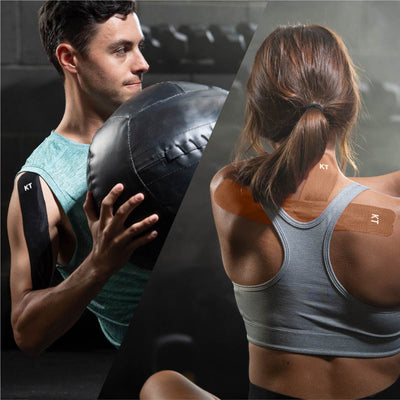 KT tape is the best kinesiology tape for knee and shoulder pain due to working out