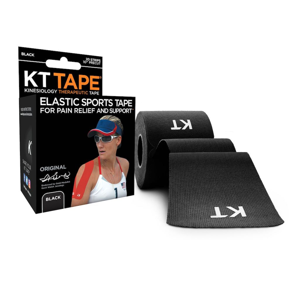 The therapeutic KT tape comes with 20, 10 inch precut strips for knee pain or shoulder pain