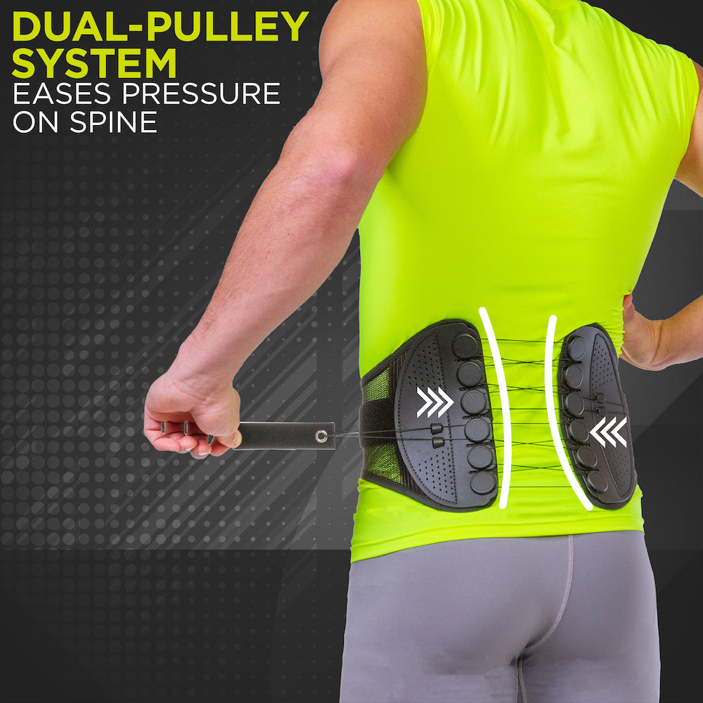 Simple pulley compression system allows for easy application and adjustments