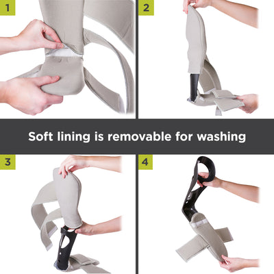 Ultra soft lining is on padded night splint is removable for easy washing 