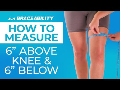 how to Measure for a neoprene open patella knee sleeve